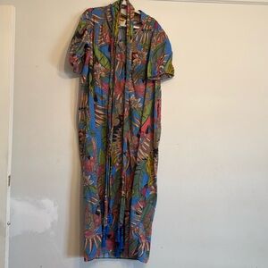 Floral Multicolor Women's Dress